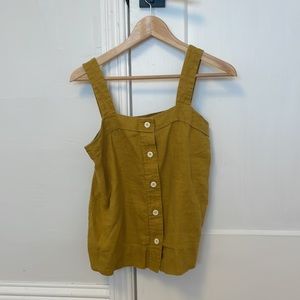 Everlane linen picnic tank